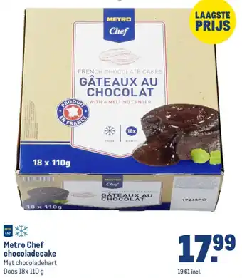 Makro Metro Chef chocoladecake aanbieding