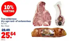 Makro True wilderness dry-age rund- of varkensvlees aanbieding