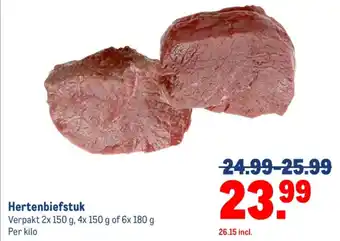 Makro Hertenbiefstuk aanbieding