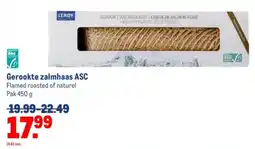 Makro Gerookte zalmhaas ASC aanbieding