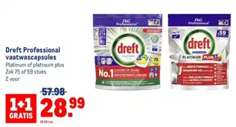 Makro Dreft Professional vaatwascapsules aanbieding