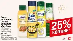 Coop Becel, Blue Band, Croma of Bertolli Vloeibaar aanbieding