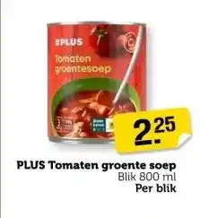 Coop PLUS Tomaten groente soep aanbieding