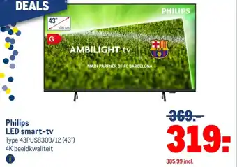 Makro Philips LED smart-tv aanbieding