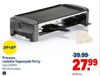 Makro Princess raclette Teppanyaki Party aanbieding