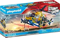 Bol.com PLAYMOBIL Stunt Show Lucht Stuntshow filmploeg helikopter - 70833 aanbieding