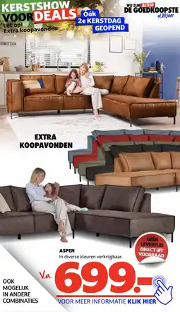 Seats and Sofas Aspen aanbieding