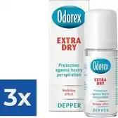 Bol.com Odorex Extra Dry Depper - 50 ml - Deodorant - Voordeelverpakking 3 stuks aanbieding