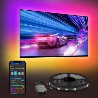 Amazon Govee LED TV Backlight, RGBIC LED Strip Lights H6167 aanbieding