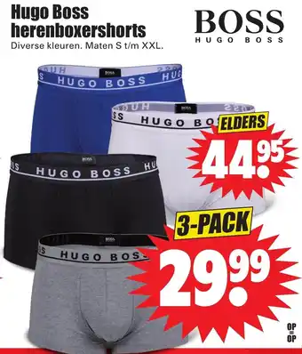 Dirk Hugo Boss Heren boxershorts s-xxl 3-pack aanbieding