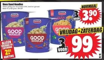 Dirk Unox Good Noodles 3*61/65g aanbieding