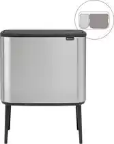 Bol.com Brabantia Bo Touch Bin Prullenbak - 11 + 23 l - Matt Steel Fingerprint Proof aanbieding