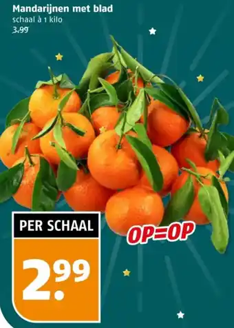 Poiesz Mandarijnen met blad aanbieding