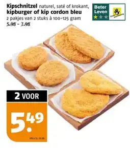 Poiesz Kipschnitzel, kipburger of kip cordon bleu aanbieding