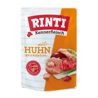 Zooplus RINTI Kennerfleisch Zakjes 10 x 400 g - Kip aanbieding