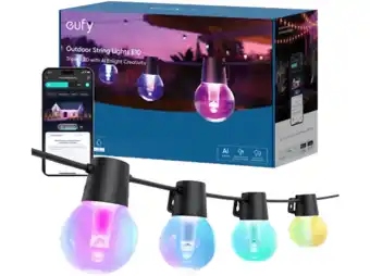MediaMarkt Eufy Outdoor Led String Light E10 Slimme Buitenarmatuur Zwart aanbieding