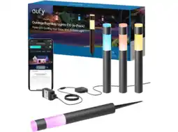 MediaMarkt Eufy Outdoor Led Pathway Light E10 (4 Pack) Slimme Ledlamp Zwart aanbieding