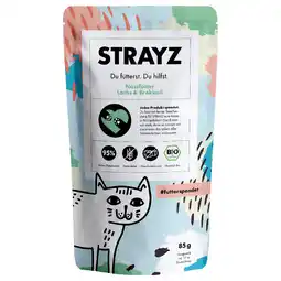 Zooplus 6x 85g STRAYZ Bio Pouch Zalm & Broccoli Nat Kattenvoer aanbieding