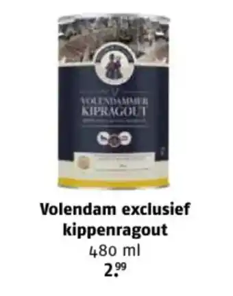 Poiesz Volendam exclusief kippenragout aanbieding