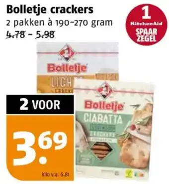 Poiesz Bolletje crackers aanbieding