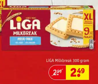 Kruidvat Liga Milkbreak 300g aanbieding