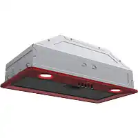 Bol.com Wiggo WE-E573R(RB) - Inbouw Afzuigkap - 60 cm - Rood aanbieding