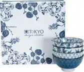 Bol.com Tokyo Design Studio - Flora Japonica Rice Bowl Set 4pcs 12x6.3cm 300ml aanbieding