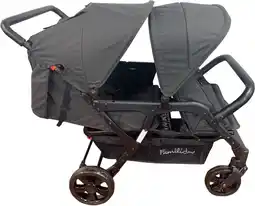 Bol.com Familidoo Lidoo City BB H4E Buggy 4 zits Geschikt voor 2 newborn baby's Full Black aanbieding