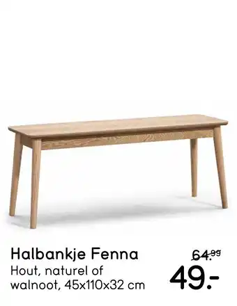 Leen Bakker Halbankje fenna aanbieding