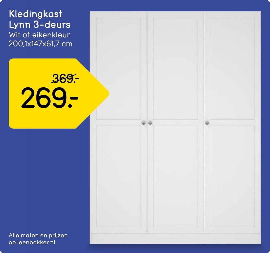 Sabre - Kledingkast 3-deurs - Zwart - 150x58x215 cm