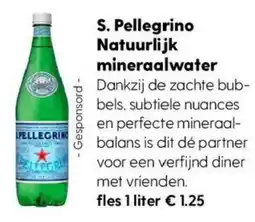 Albert Heijn S. Pellegrino Natuurlijk mineraalwater aanbieding