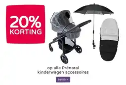 Prenatal 20% KORTING op alle Prénatal kinderwagen accessoires aanbieding