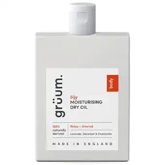 Douglas Grüum öljy Moisturising Dry Oil - Relax + Unwind - Lavender, Geranium & Chamomile aanbieding