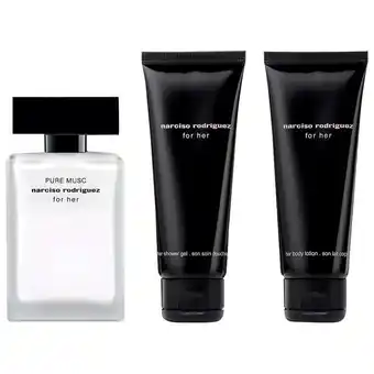 Douglas Narciso Rodriguez Pure Musc EdP 50 ml + Showergel 50 ml + Bodylotion 50 ml aanbieding