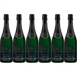 Albert Heijn Viverty Sparkling wit alcoholvrij 6-pack aanbieding