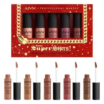 Douglas NYX Professional Makeup Gimme Super Star! Soft Matte Lip Vault Set aanbieding