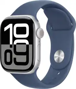 Coolblue Apple Watch Series 10 42mm Zilver Sportband S/M aanbieding