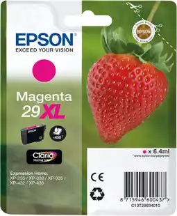 Coolblue Epson 29XL Cartridge Magenta aanbieding