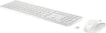 Coolblue HP 650 Draadloos Toetsenbord en Muis set Wit Qwerty aanbieding