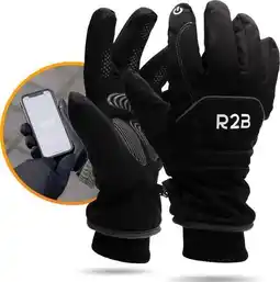 ANWB R2B Luxe Waterdichte Touchscreen Handschoenen Zwart aanbieding