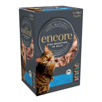 Zooplus 20x50g Vis Selectie Jelly Pouch Mix Encore Kattenvoer aanbieding