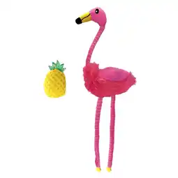 Zooplus KONG Tropics kattenspeeltje flamingo set van 2 aanbieding