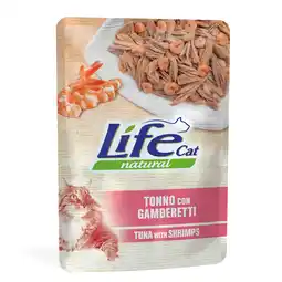 Zooplus Voordeelpakket: 24x70g Life Cat Natuurlijke Volwassen Tonijn met Garnalen Kattenvoer Nat aanbieding