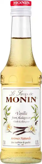 Intratuin Monin koffiesiroop Vanille 0,25 L aanbieding