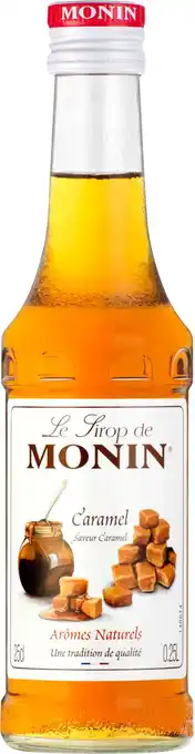 Intratuin Monin koffiesiroop Caramel 0,25 L aanbieding