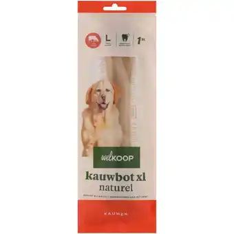 Welkoop Welkoop - Kauwbot XL - Naturel - Rund - 1 stuk aanbieding