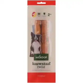 Welkoop Welkoop - Kauwstaaf Twist - Extra Kipsmaak - Rund - 2 stuks aanbieding