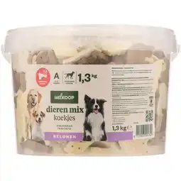 Welkoop Welkoop Dierenmix - Hondenkoekjes - 1,3 kg aanbieding