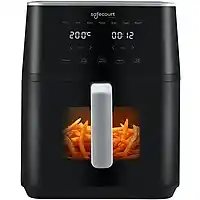 Bol.com Safecourt Kitchen Airfryer XL - Heteluchtfriteuse - 1800W - 7L Inhoud - 40ºC tot 200ºC - Zwart aanbieding