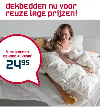 Beddenreus 4-sei̇zoenen dekbed aanbieding